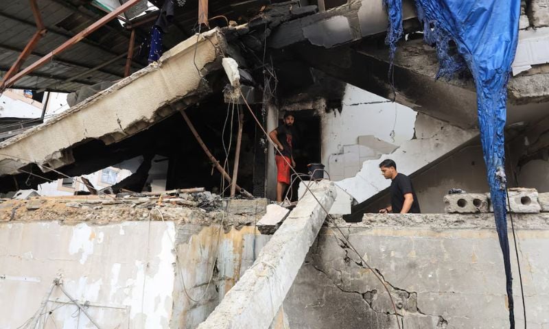 Israeli Strikes Kill 12 Palestinians in Gaza, Including Six Family Members