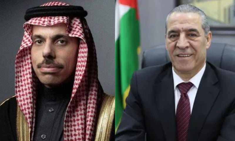 Saudi Foreign Minister Discusses Gaza Developments with Palestinian Vice President