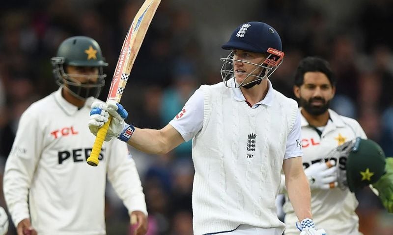 1st Test: England Lead Pakistan by 195 Runs as Brook Misses Century