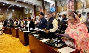 Newly Elected Members of Azad Jammu and Kashmir Legislative Assembly Take Oath