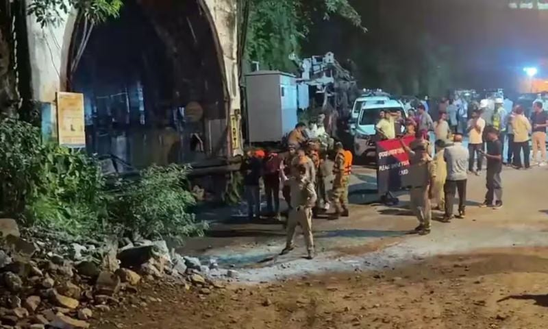 7 Dead in North India Tunnel Accident, Rescue Efforts Continue