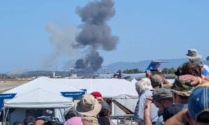 Greek Air Force Jet Crashes During Athens Air Show