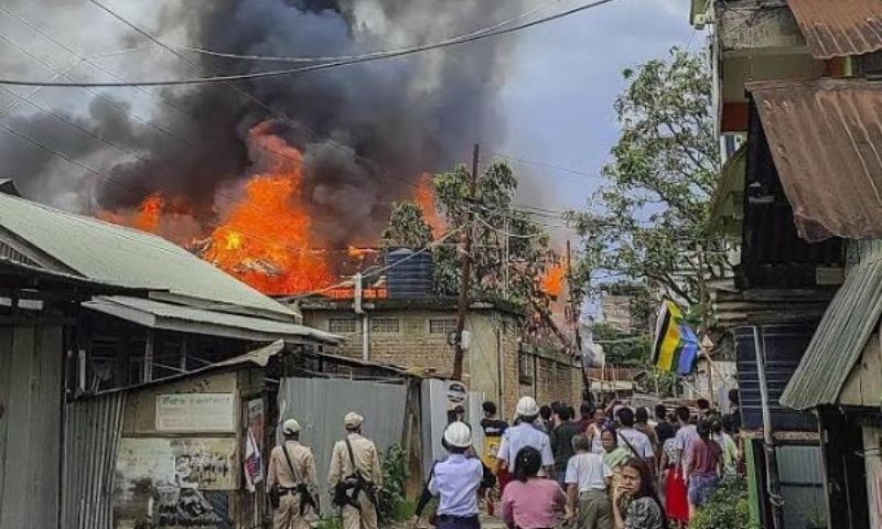 Over 30 Houses Set Ablaze in India's Violence-Hit Manipur State