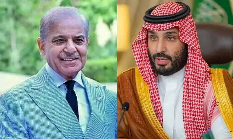 PM Sharif Reaffirms Pakistan's Complete Solidarity with Saudi Arabia During Phone Call with Saudi Crown Prince