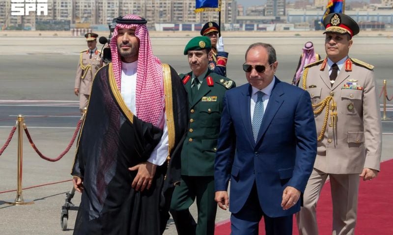 Saudi Crown Prince Arrives in Egypt on Official Visit