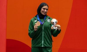 Saudi Karate Athlete Dina Mustafa Wins Bronze at Nagoya Asian Games