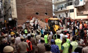 Three Killed, Dozens Trapped After Building Collapses in New Delhi