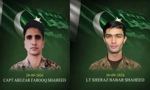 Two Officers Among Six Security Personnel Martyred, Eight Terrorists Killed in Hangu Clash