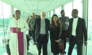 Holy See Secretary Archbishop Paul Richard Gallagher Arrives in Pakistan