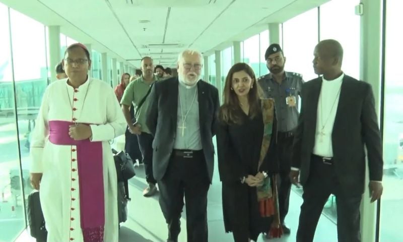 Holy See Secretary Archbishop Paul Richard Gallagher Arrives in Pakistan