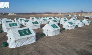 Saudi Aid Agency Provides Water, Food and Shelter to Displaced Families in Yemen