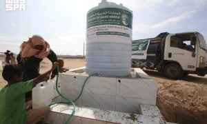 Saudi Aid Agency Continues Supplying Drinking Water in Yemen, Shelter Kits in Sudan