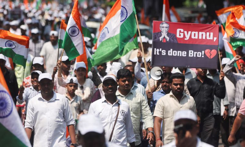 Mass Protests Demanding Election Chief's Resignation Shake India