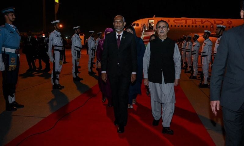 Maldives President Arrives in Pakistan for Three-Day State Visit