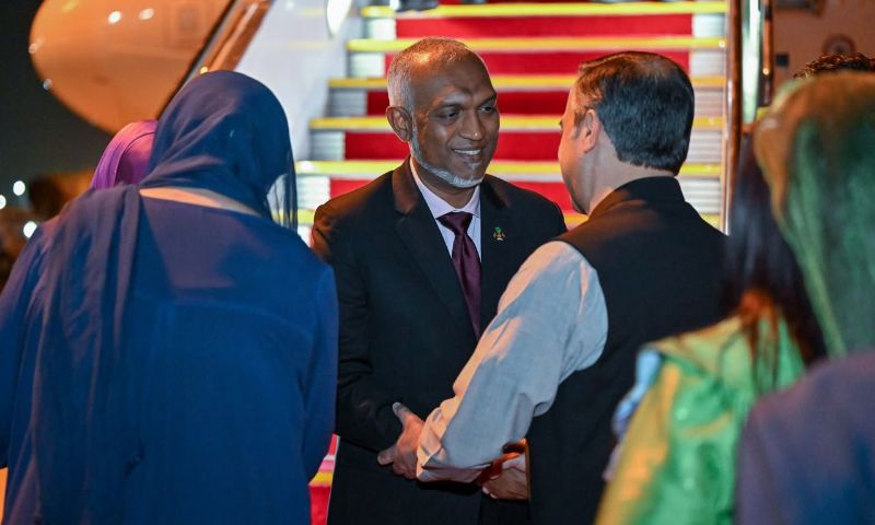 Maldives President Arrives in Pakistan for Three-Day State Visit