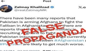 Pakistan Rejects Zalmay Khalilzad's Allegations of Arming Afghans to Fight Taliban