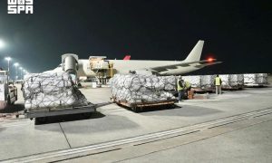 Saudi Relief Flight Lands in Nepal to Aid Flood Victims