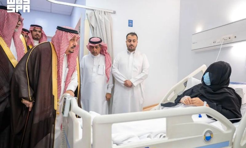 Riyadh Governor Visits Victims of Houthi Attack on Riyadh Airport