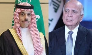 Saudi, Iraqi Foreign Ministers Discuss Houthi Attacks on Saudi Arabia