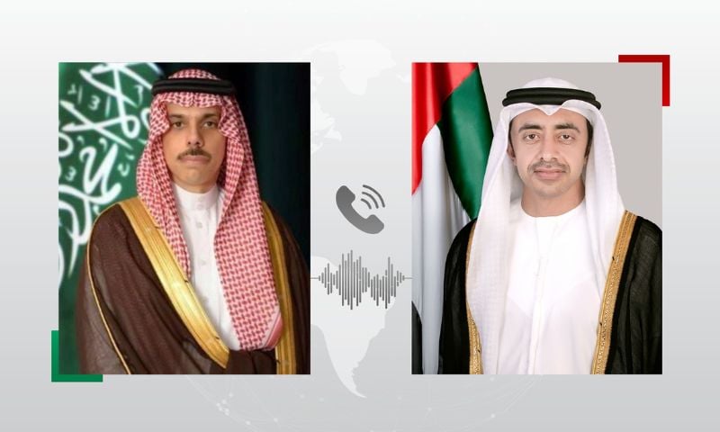 Saudi, UAE Foreign Ministers Condemn Houthi Attacks on Kingdom's Civilian Areas