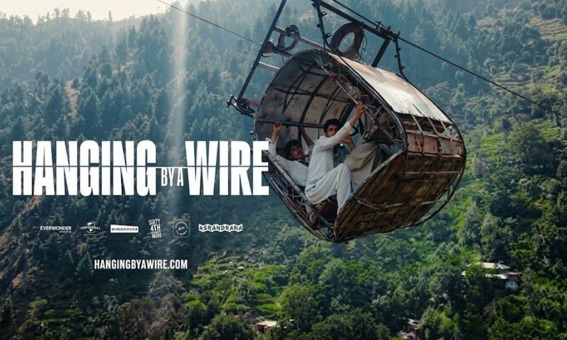 hanging by a wire canva
